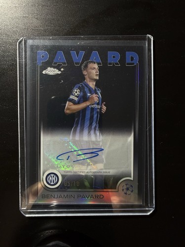 Topps Chrome Benjamin Pavard Inter Milan Auto Card 24/25 05/10