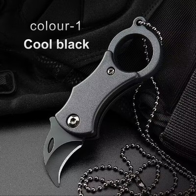 Mini Folding Pocket Knife Keychain Stainless Steel Multi-Functional Tool For Men