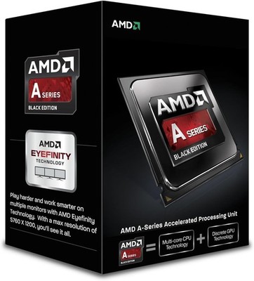 AMD APU A6-6400K Black Edition 3,90 GHz Dual Core Prozessor, Socket FM2, Luefter