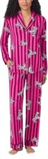 Room Service 2PC Womens Pajama Set, Pink Zebra, Size: Medium, NWOT