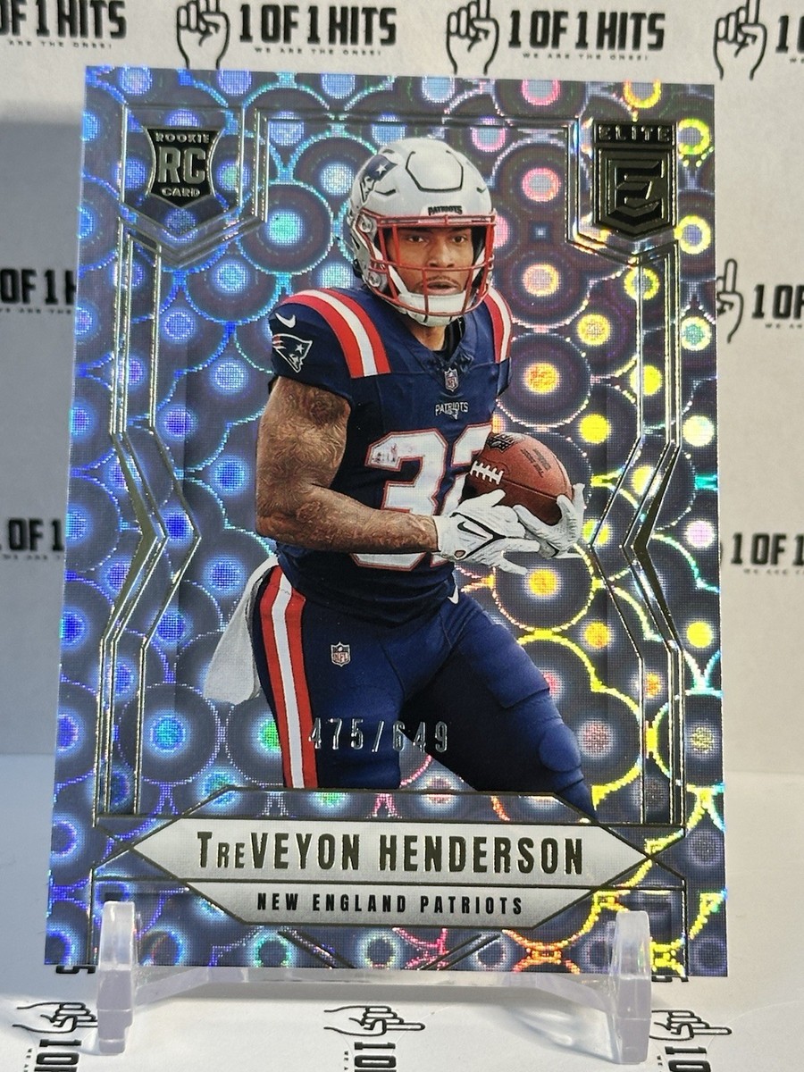 2025 Treveyon Henderson Donruss Elite Lavender Pyramid Rookie Card
