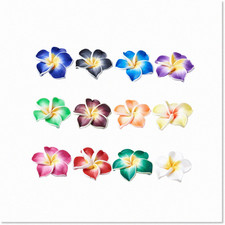 200 Pcs Mixed Color Polymer Clay Flower Beads