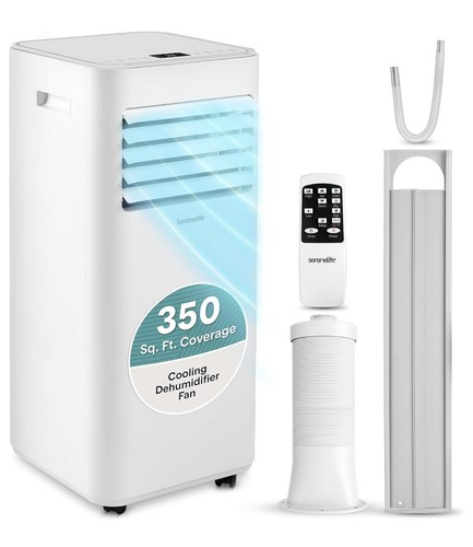 SereneLife 7000 BTU Portable Air Conditioner Cooling Dehumidifier & Fan - New