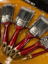 10-Pack - 2.5" Angle Brushes for All Latex and Oil Paints & Stains