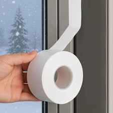 2INX99FT Window Sealing Tape White AC Insulation Film Waterproof Weather Sealing