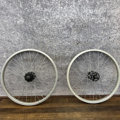 VIntage Redline BMX Wheelset Hugh Flange Hubs 20in 36H Pair 110mm