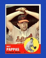 1963 Topps Set-Break #358 Milt Pappas NR-MINT *GMCARDS*