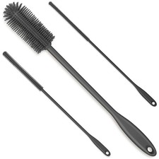 3-in-1 Silicone Bottle Brush Set for Water Bottles, Tumblers, and Glassware