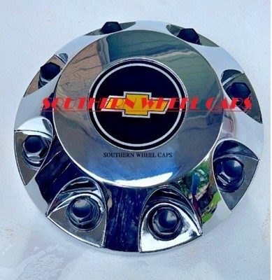 ONE WHEEL CENTER CAP For 2011-2024 SILVERADO 3500HD CHROME FRONT # 9597801