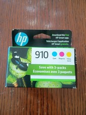 Hp 910 Cyan Magenta Yellow Ink Cartridges 7/27