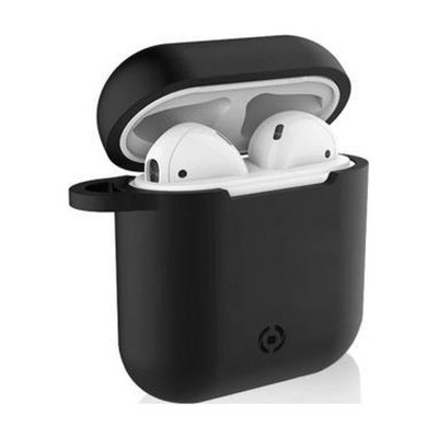 Celly Aircase Cover Hülle Apple Airpods Schwarz