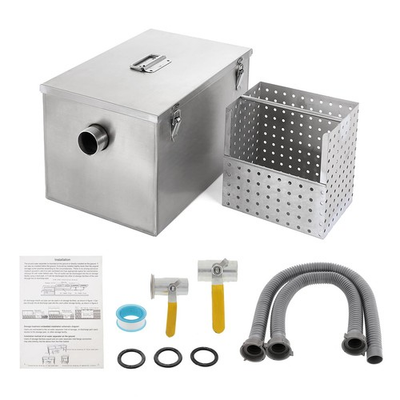 #ad BEAMNOVA 8lbs Commercial Grease Trap Stainless Steel Interceptor for Restaur... $121.46