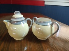 VINTAGE MADE IN JAPAN LUSTERWARE CREAM AND SUGAR BOWL SET  LW4 
