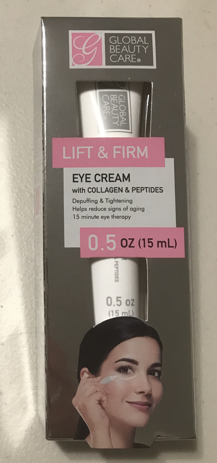 Global Beauty Care Lift & Firm Eye Cream With Collagen & Peptides 0.5oz