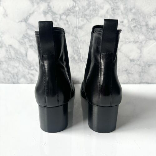 Botas al Tobillo Rag & Bone Walker Cuero Negro Tacón Bloque Talla 40/10 EE. UU. - Imagen 5 de 10