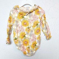 Angel Dear Floral Bubble Long Sleeve 6-12 months