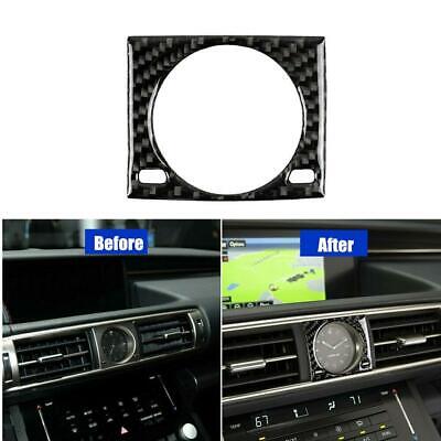 For LEXUS IS250 IS300 IS350 Carbon Fiber Center Console Clock Frame Cover  Trim | eBay