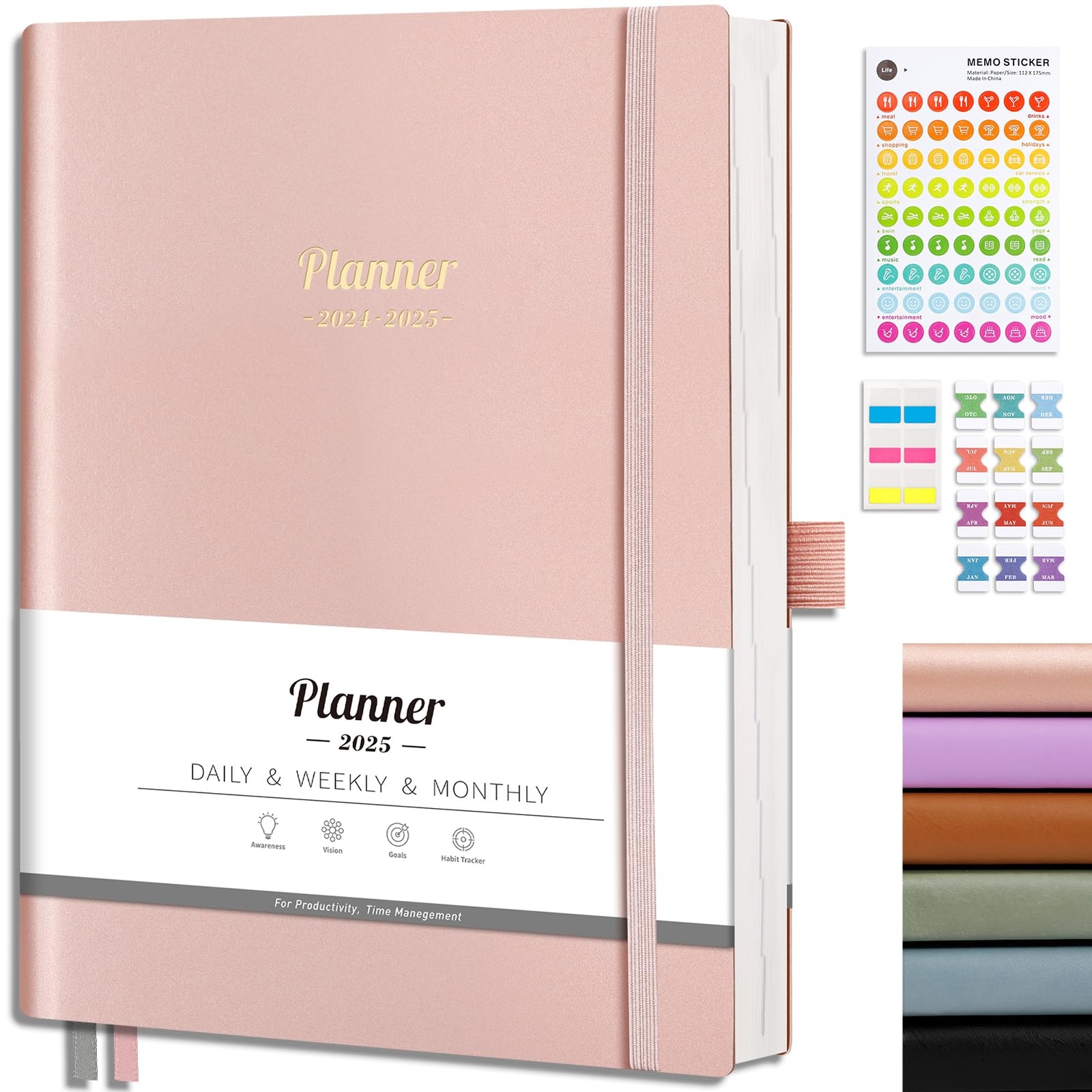 AHGXG 2025 Planner Weekly and Monthly Planner 2025-2026 Calendar Planner 15-M...