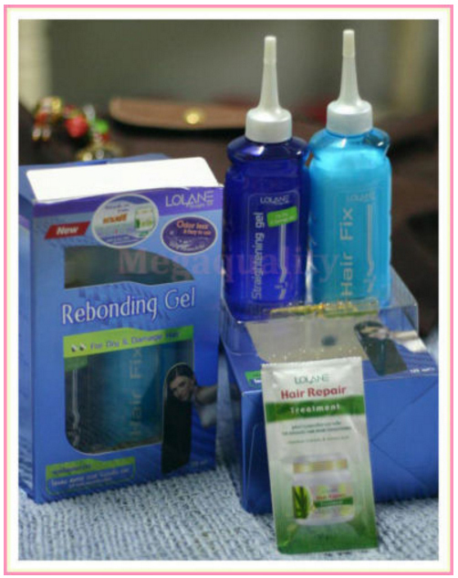 LOLANE Set Kit Straight Off Rebonding Gel For Dry and Damage Hair Easy
