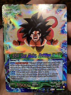 SS4 Son Goku Betting It All BT20-054 Leader Foil Dragon Ball Super Card Game NM | eBay SS4 Son Goku Betting It All BT20-054 Leader Foil Dragon Ball Super Card Game NM | eBay