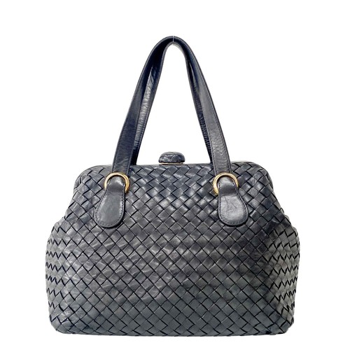 Bolso BOTTEGA VENETA Intrecciato de cuero negro con asa superior - Imagen 2 de 16