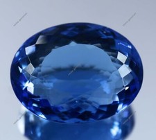 CERTIFIED 55 Ct Natural Blue Tanzania OF Tanzanite Oval Cut Loose Gemstone