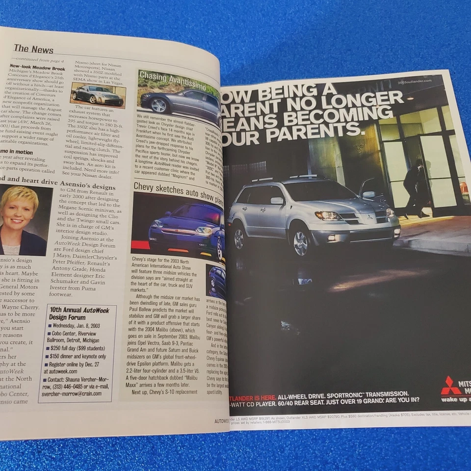 AUTOWEEK: ROTARY SPIN FIRST HOT LAPS IN THE MAZDA RX-8 NOVEMBER 2002 MAGAZINE - Image 2 of 4