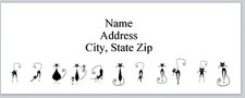 Personalized Address Labels Cute Cats P 481