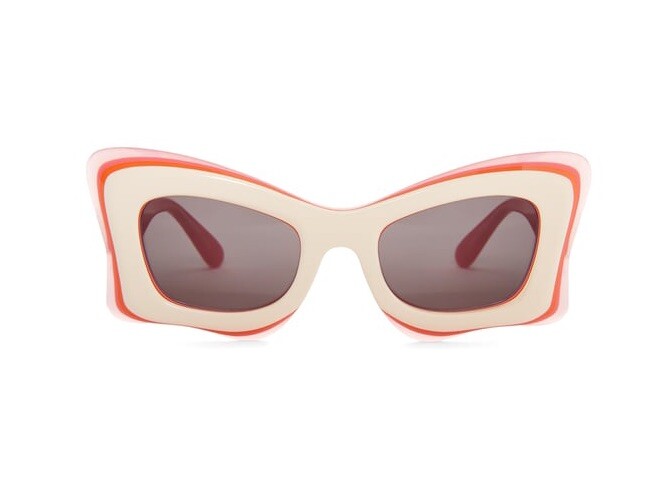 LOEWE LW40140U 59A White Pink Grey Paula's Ibiza Sunglasses