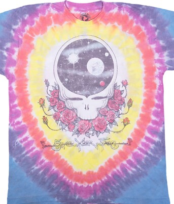 New GRATEFUL DEAD Vintage Faded look Space Your Face Tie Dye T-Shirt