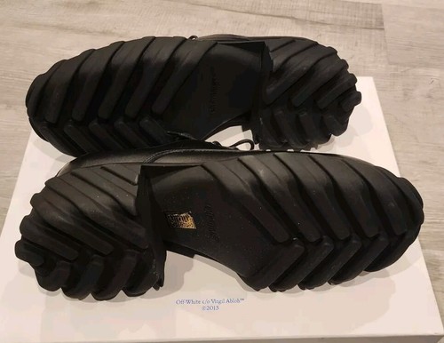 Off-White Men's Exploration Derby Black Shoes, Size 13US (46 EUR) - Picture 11 of 13