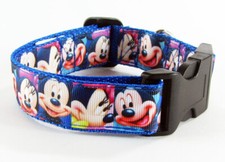 Mouse dog collar handmade adjustable buckle 1" or 5/8" wide or leash