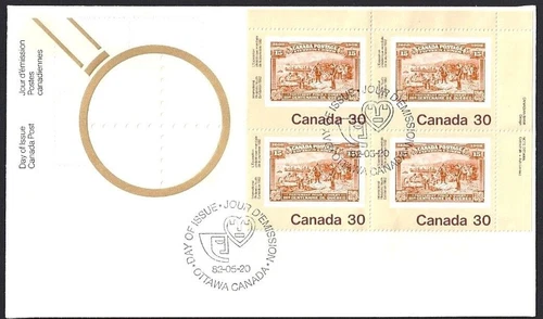 🍁Canada #910 URpb  "CHAMPLAIN'S DEPARTURE"  Brand New 1982 First Day Cover