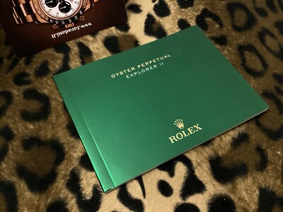 11 2017 I IT ITALIA ROLEX BOOKLET LIBRETTO EXPLORER II 216570 Cal. 3187