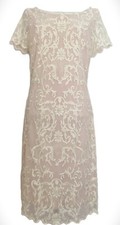 Phase Eight lace occasion dress 12 wedding party event cruise embroidered EXC