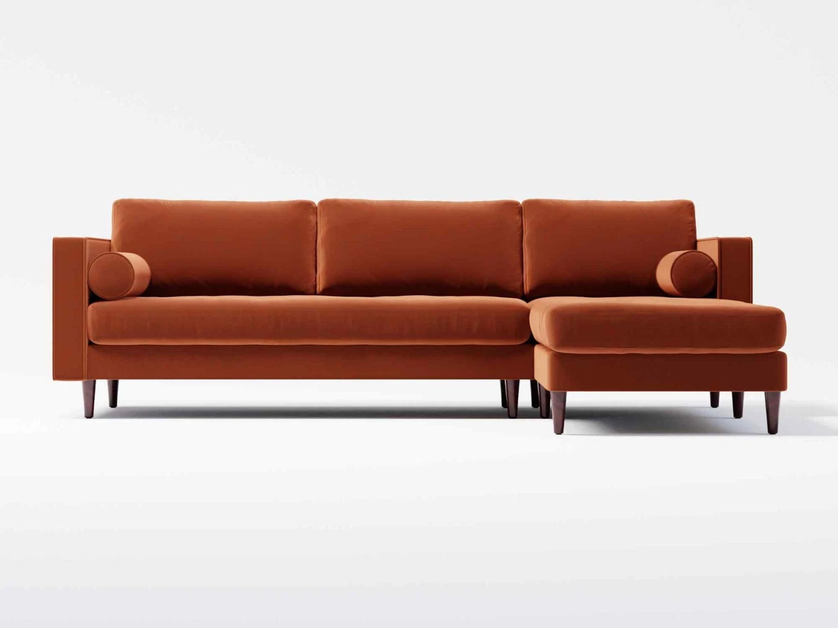 4 seater online velvet sofa