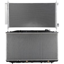 Radiator & AC Condenser Cooling Kit For 2008 2009 2010-2012 Honda Accord 2.4L