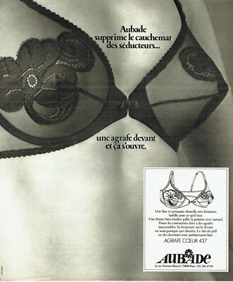  advertising 0522 1976 Aubade bra staple heart in vetem