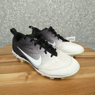 Nike Lunarlon Hyperdiamond 2 Pro Cleats Women 8 White Black Softball 856493-012