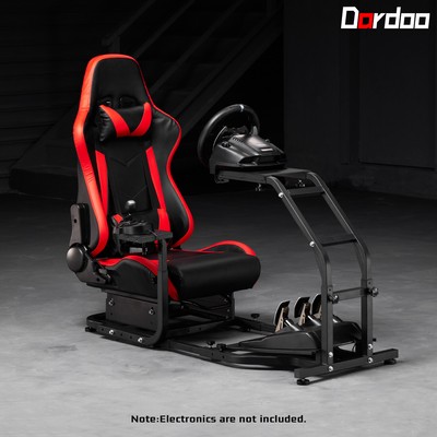 Dardoo Gaming Sim Cockpit with Seat Adjustable Fit Logitech G920 G923 Fanatec