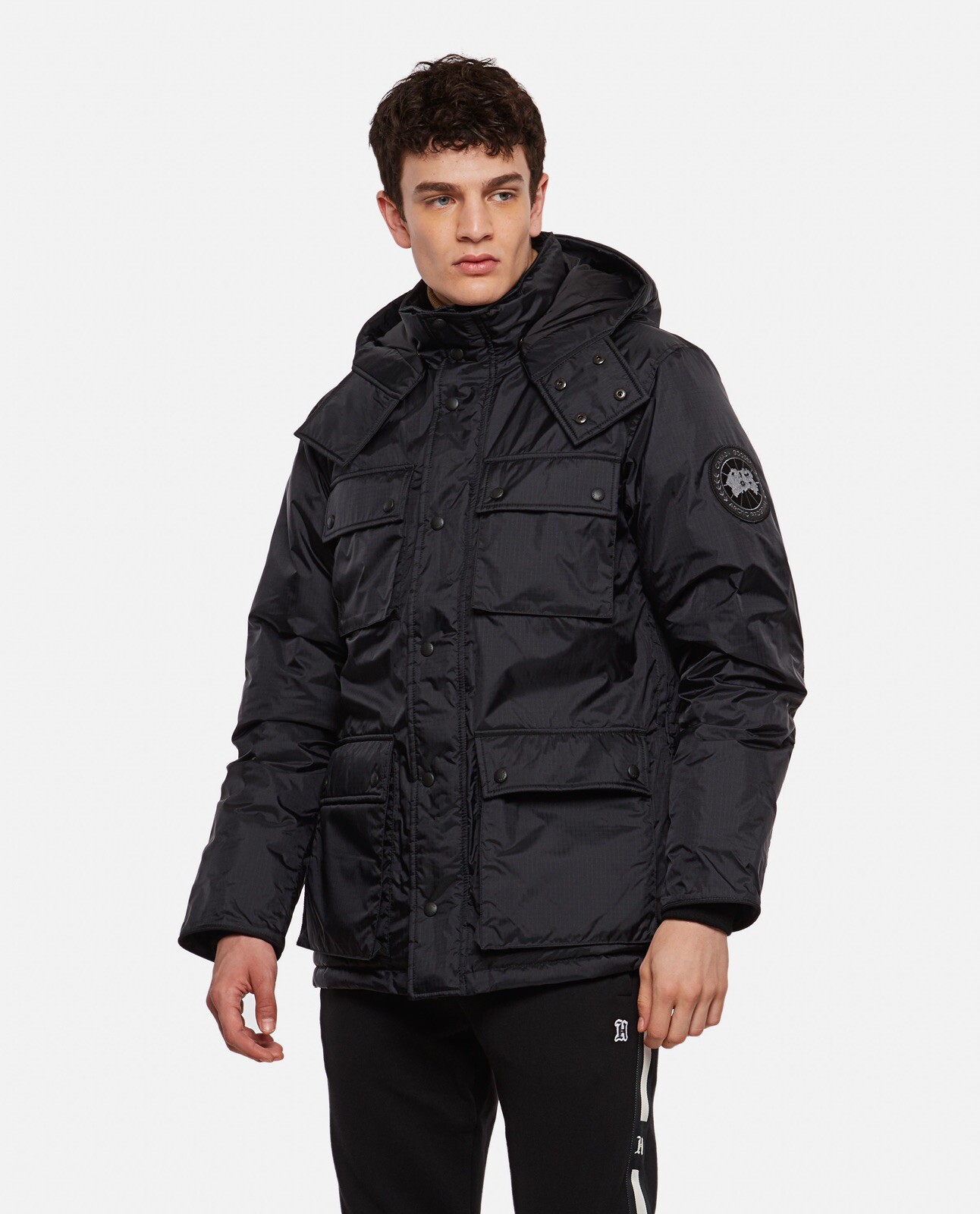 Rare Canada Goose / Comme Des Garcons Junya Watanabe MAN Black Down Coat (M) B image 2