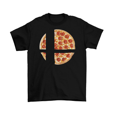Super Smash Bros Pizza T-Shirt Unisex Adult Funny Sizes Food Ultimate Game New