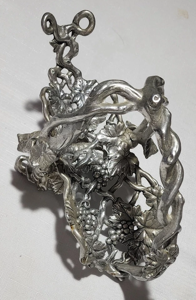 Arthur Court Designs 1997 Держатель для Винных Бутылок Стойка Виноградный Узор Снят с производства - Изображение 3 из 4