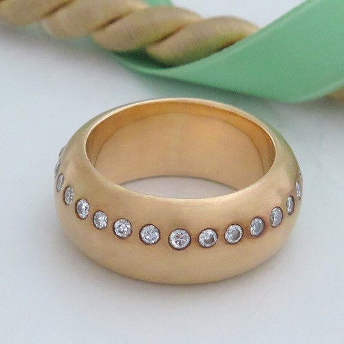 Brillant-Memoire-Ring ges. ca. 0,56ct - Brillanten (Diamant) - 14K/585 Gelbgold - Bild 5 von 6