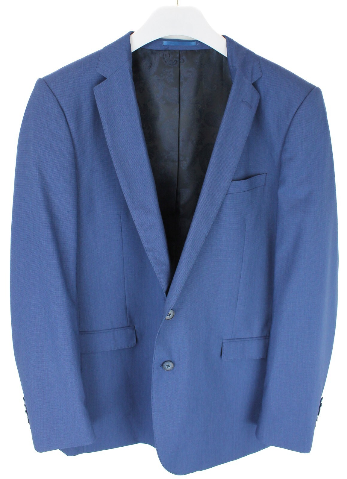 GIANNI FERAUD Blazer Men's (UK) 42 Single Breasted Wool Blend Notch Blue