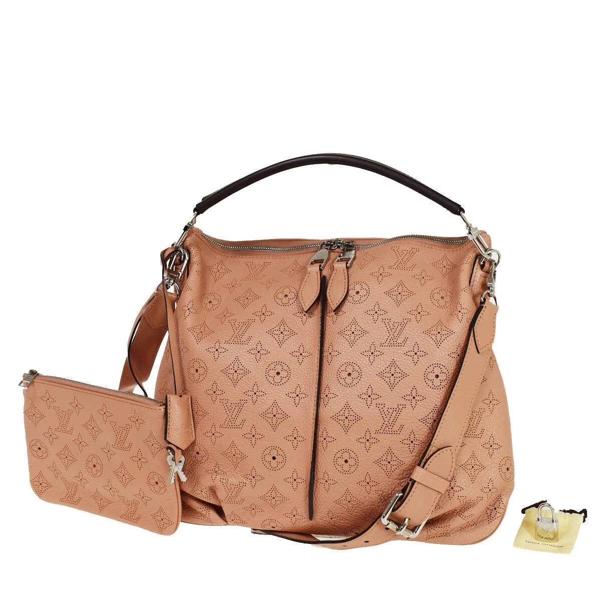 Louis Vuitton Pink Monogram Mahina Leather Selene PM Bag