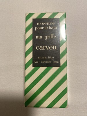 VINTAGE CARVEN ESSENCE POUR LE BAIN (NEW WITH BOX) AND SEALED 1 OZ