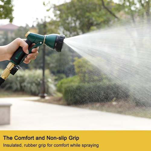 Garden Hose Nozzle Sprayer Heavy Duty, 100% Metal Spray Nozzle High Pressure Wat - Picture 5 of 12