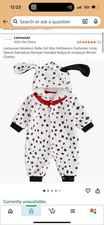 Dalmatian Halloween Costume 6-12 Month Romper Hooded
