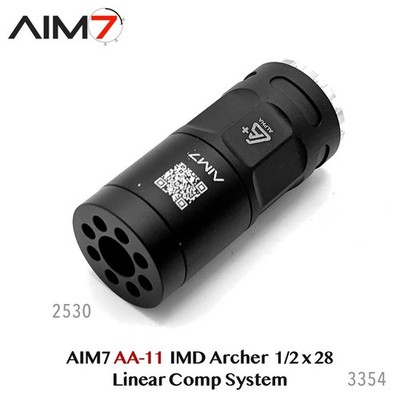 AIM7 IMD AA-11 Linear Compensator   3  Muzzle Device 1/2x28 for 9mm